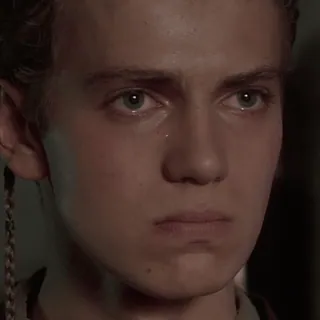 🥲 670a8ef2 Anakin Skywalker Star Wars Anakin, Skywalker, Star Wars, verärgert, traurig, Hayden Christensen telegram sticker