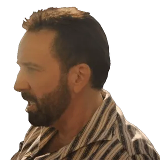 😧 72616155 Nicolas Cage Schauspieler, Film, Promi, Mann, Profil, Nicolas Cage telegram sticker