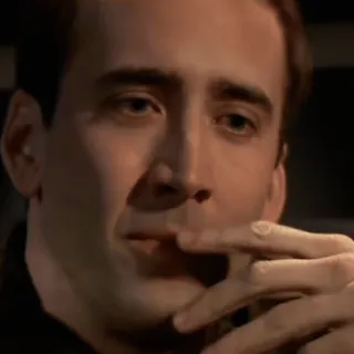 😂 a23aba3f Nicolas Cage Schauspieler, Film, Gesicht, Berühmtheit, Ausdruck telegram sticker