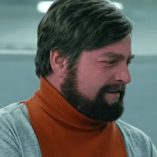 😂 b1bd3426 Zach Galifianakis Schauspieler, Komiker, Bart, Mann, Porträt telegram sticker