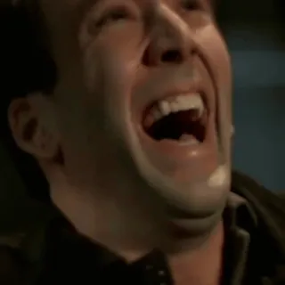 😂 dddb58f5 Gesicht, Schrei, Ausdruck, Mann, Emotion telegram sticker