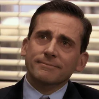 🥺 e94b352c Michael Scott The Office the office, michael scott, traurig, serie, comedy, meme telegram sticker