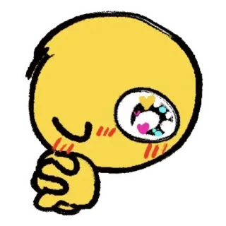 💕 698649eb อีโมจิ, อิโมติคอน, คาวาอิ, น่ารัก, มีความสุข, เขิน telegram sticker