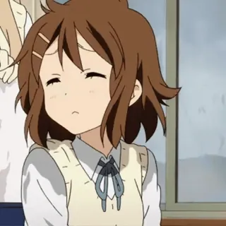 🤧 41f49d09 Yui Hirasawa K-On! Anime, K-On, Yui Hirasawa, Lindo, Chica, Dibujo animado telegram sticker