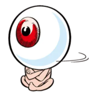 😶 c464d52e Medama-Oyaji GeGeGe no Kitaro Medama-Oyaji, GeGeGe no Kitaro, Anime, Manga, Globe oculaire, Personnage, Fantôme telegram sticker