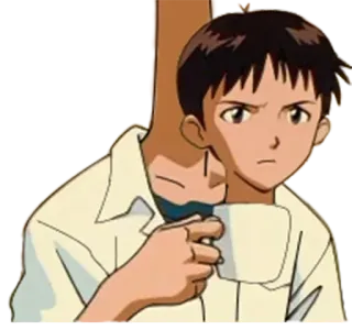 😐 1e7ec1a7 Shinji Ikari Neon Genesis Evangelion Anime, Shinji, Evangelion, Charakter, Manga, Junge telegram sticker