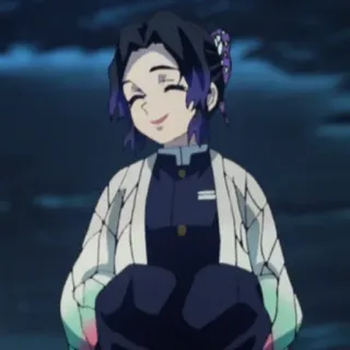 🦋 481999bb Shinobu Kocho Demon Slayer Anime, Demon Slayer, Shinobu Kocho, Charakter, Lächeln telegram sticker