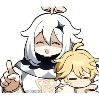 😠 9a94ba74 Paimon Genshin Impact อนิเมะ, ตัวละคร, ไพม่อน, เก็นชิน อิมแพ็ค, สติกเกอร์ telegram sticker