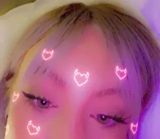 💘 c0107ec5 เซลฟี่, หน้า, คน, หัวใจ, ปีศาจ, ตา telegram sticker