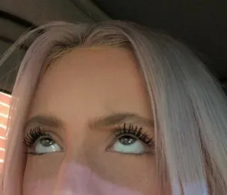 ♥ da03792b ตา, ขนตา, มองขึ้น, ใบหน้า, ผู้หญิง, คน telegram sticker