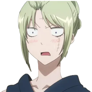 😊 d756b912 anime, scared, surprised, female, character whatsapp sticker