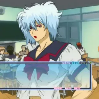 🔮 7598795a Menu Save Load Reset Auto Skip Аниме, Школьная форма, Класс, Визуальная новелла, Скриншот, Женский персонаж, Компьютерная игра telegram sticker