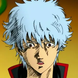 🔮 89b9a4da Gintoki Sakata Gintama Аниме, Гинтама, Гинтоки, Персонаж, Смешно, Саката, Лицо telegram sticker