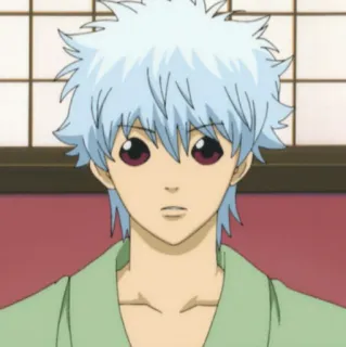 🔮 c99aefeb Gintoki Sakata Gintama Аниме, Манга, Гинтама, Гинтоки, Саката, Японский, Персонаж telegram sticker