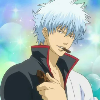 🔮 eca31f42 Gintoki Sakata Gintama Аниме, Гинтама, Гинтоки Саката, Гинтоки, Манга, Персонаж telegram sticker