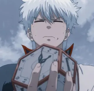🧊 19de3d31 Gintoki Sakata Gintama Anime, Mangá, Personagem, Gintama, Gintoki Sakata telegram sticker