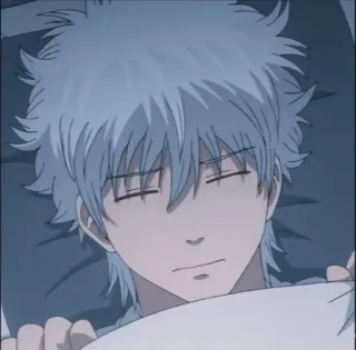 🧊 73c91a4c Gintoki Sakata Gintama Anime, Mangá, Dormindo, Relaxado, Personagem, Gintama, Gintoki Sakata telegram sticker