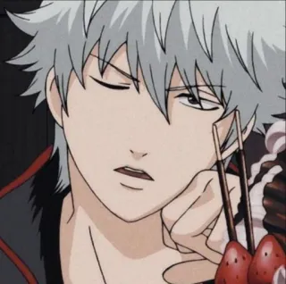 🧊 dff33751 Sakata Gintoki Gintama Anime, Personagem, Gintama, Sakata Gintoki telegram sticker