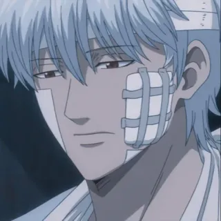 🧊 f607c52e Sakata Gintoki Gintama Anime, Personagem, Ferido, Gintama, Sakata Gintoki telegram sticker