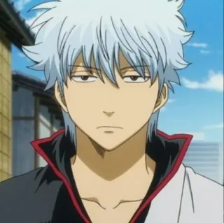 🧊 ff9de96c Sakata Gintoki Gintama Anime, Mangá, Personagem, Gintoki, Gintama, Sakata Gintoki telegram sticker