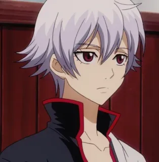 👁️ d2005d5c Аниме, Манга, Персонаж, Белые волосы, Красные глаза, Анимация telegram sticker