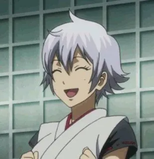 😄 fcb5f1fa Аниме, Счастливый, Улыбающийся, Радостный, Восторженный, Персонаж telegram sticker