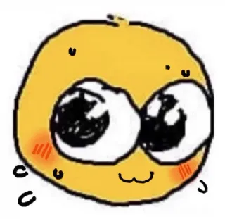 🥵 028791c0 Emoji, Mignon, Rougir, Dessin animé, Jaune whatsapp sticker