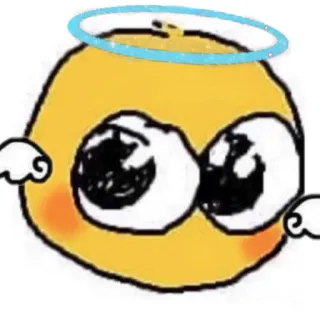 😇 513a19c3 Emoji, Ange, Halo, Mignon whatsapp sticker