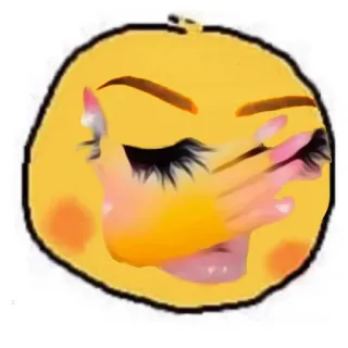 💅 68bee105 Emoji, Drôle, Dessin animé, Visage, Sticker whatsapp sticker