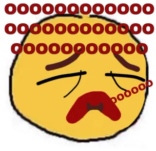 😮 92cc9559 Oooooooooooooooooooooooooooooooooooooooooo Emoji, Triste, Pleurs, Visage, Mème whatsapp sticker