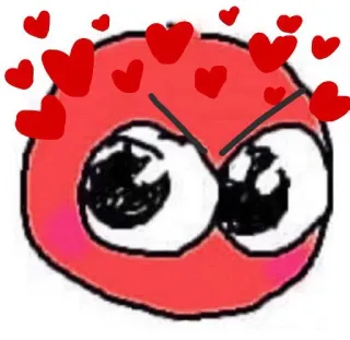 😾 9dc2f50b amour, coeurs, dessin animé, mignon, colère, drôle whatsapp sticker