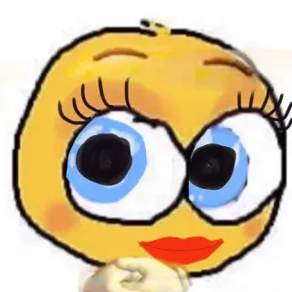 👁 a8d1a46a Emoji, Visage, Expression, Dessin animé whatsapp sticker