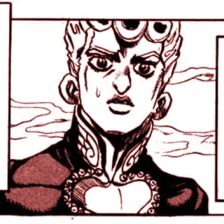 ❌ 5d22d859 Giorno Giovanna JoJo's Bizarre Adventure Аниме, Манга, ДжоДжо, Джорно, Наклейка telegram sticker