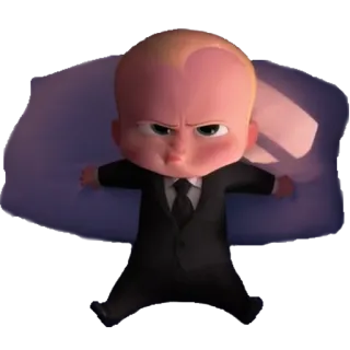 😠 24e9e18c Boss Baby The Boss Baby Baby, Boss, Anzug, Cartoon, Animation telegram sticker