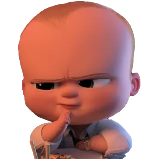 🤔 2ec56e79 The Boss Baby Baby, Boss, Anzug, Cartoon, Film telegram sticker