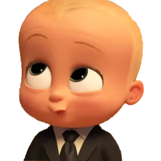 🙄 4e3ddeda Boss Baby The Boss Baby Baby, Anzug, Cartoon, Animation, Film telegram sticker