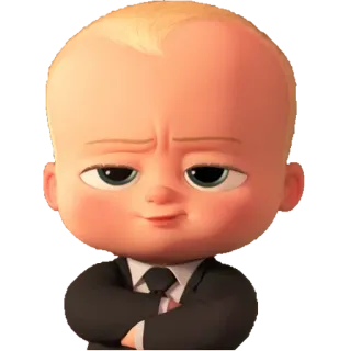 😼 8325058b Boss Baby The Boss Baby Baby, Anzug, Cartoon, Chef, Film telegram sticker