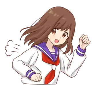 💨 2c5ebb9e อนิเมะ, นักเรียนหญิง, คาวาอิ, การ์ตูน, ร่าเริง, นักเรียน/นักศึกษา telegram sticker