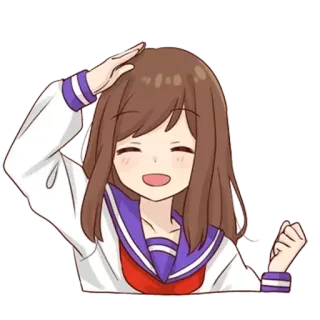 😅 8bdbb303 สาวอนิเมะ, การ์ตูน, ยิ้ม, ร่าเริง, น่ารัก, เป็นมิตร telegram sticker