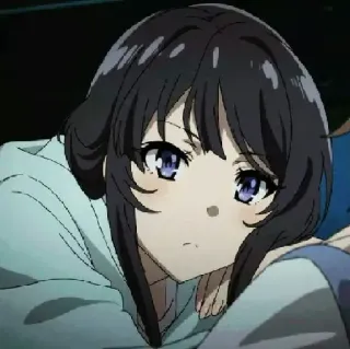 🙂 610eacb4 Аниме, Девушка, Мультфильм, Портрет, Милый, Манга telegram sticker