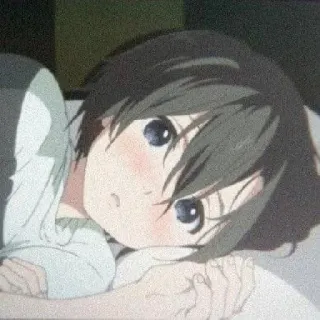 💘 119fa6a2 Anime, Manga, Mono, Triste, Chica, Tumbada whatsapp sticker