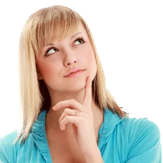 🙄 a1a408e2 여자, 생각, 고민, 궁금, 제스처, 사람 telegram sticker