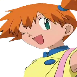 👌 5b06336e Misty Pokémon Мисти, Покемон, Аниме, Мультфильм, Персонаж, Женщина whatsapp sticker