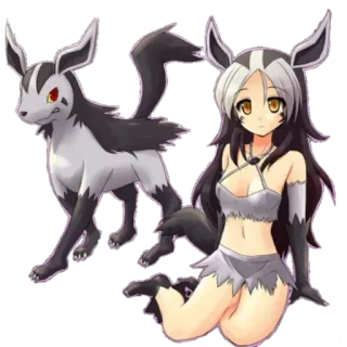 🐕 5d9359b2 Аниме, Фурри, Девушка, Животное, Фэнтези whatsapp sticker