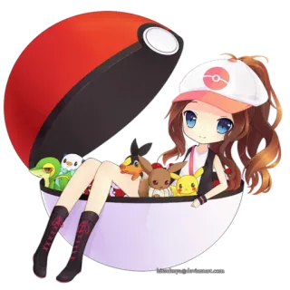 Pokemon Girls whatsapp stickers
