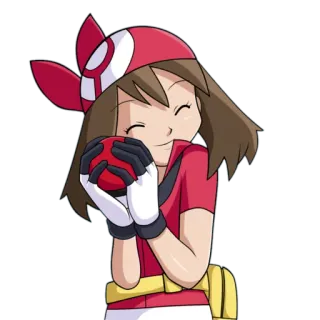 😚 b44ed8cf May Pokemon Покемон, Мэй, Аниме, Тренер, Видеоигра, Милый whatsapp sticker