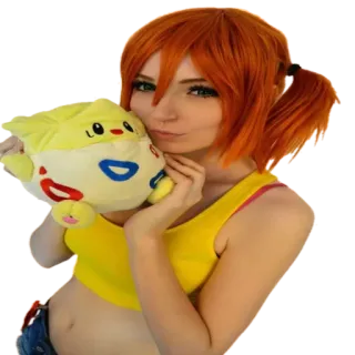 😘 da87085e Misty Pokemon Аниме, Косплей, Покемон, Мисти, Тогепи whatsapp sticker