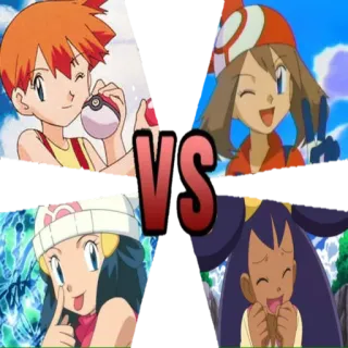 Pokemon Girls telegram stickers