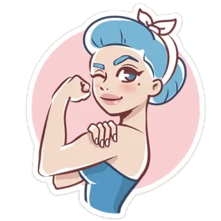 Girl Power telegram stickers