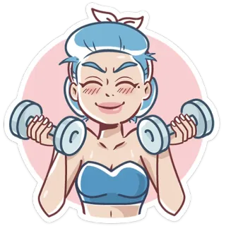 Girl Power telegram stickers
